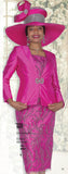 Elite Champagne 6220 fuchsia skirt suit