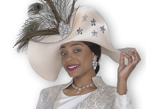 Elite Champagne H6254 champagne big hat