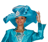 Elite Champagne H6255 teal green hat