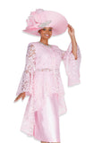 Elite Champagne 6258 pink skirt suit