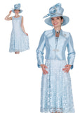 Elite Champagne 6261 light blue jacket dress