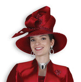 Elite Champagne H6261 Red small brim hat