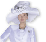 Elite Champagne H6262 white big hat