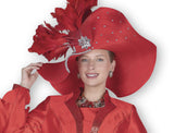 Elite Champagne H6264 red big hat