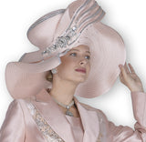 Elite Champagne H6265 peach big hat