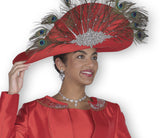 Elite Champagne H6266 red big hat