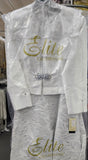 Elite Champagne 6453 white jacket dress