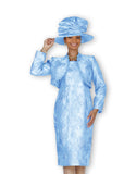 Elite Champagne 6464 blue jacket dress