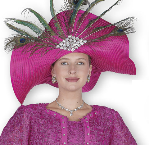 Elite Champagne H6207 fuchsia pink hat