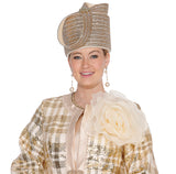 Elite Champagne h6164 gold hat