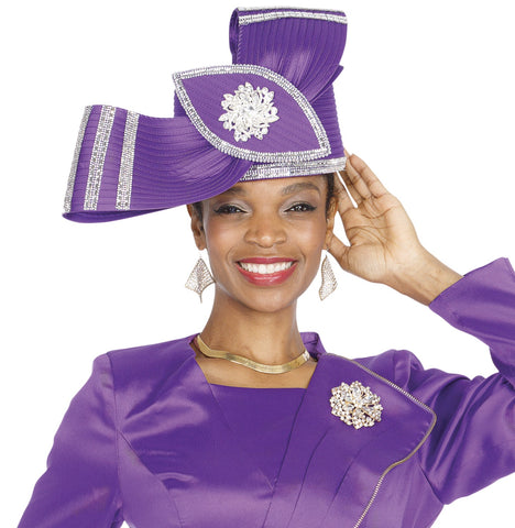 Elite Champagne H5923 purple hat