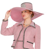 Elite Champagne h6163 pink big hat