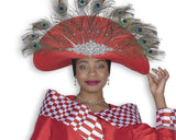 Elite Champagne H6159 red big hat