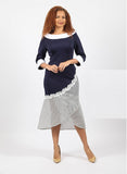 Diana 8851 navy dress