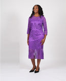 Diana 9095 purple dress