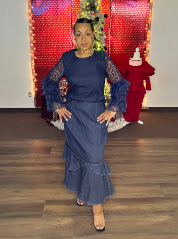 Raquel 2064 denim skirt