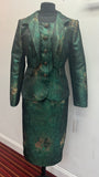 Lily & Taylor 4956 emerald green skirt suit