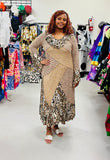 Love the Queen 17104 leopard print maxi dress