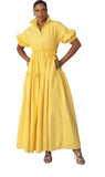 For Her NYC 82272 yellow dress