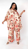 For Her NYC 82797 print pant set