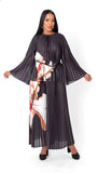 For Her NYC 82907 black pleated pant suit