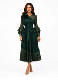 For Her NYC 83459 pleated maxi skirt set