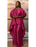 High Low Fuchsia Pant Set