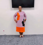 Divine Casuals 1652 orange dress
