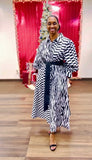 Donna Vinci 12063 print maxi dress