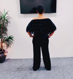 Rhinestone Embellished Jumpsuit