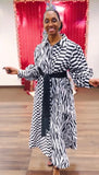 Donna Vinci 12063 two tone maxi dress
