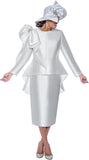 GMI 10032 white skirt suit