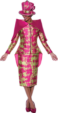 GMI 10172 pink skirt suit