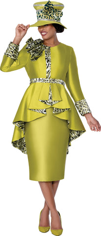 GMI 400552 olive green skirt suit