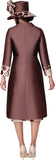 GMI 400682 brown polka dot skirt suit