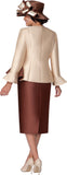 GMI 400992 champagne skirt suit