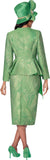 GMI 401002 emerald green skirt suit