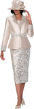 GMI 401053 champagne gold skirt suit