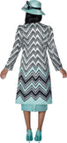 GMI 401773 blue zig zag jacket dress