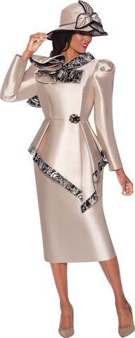 GMI 9972 Champagne skirt suit