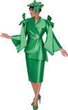 GMI 9992 green skirt suit