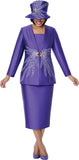 GMI 401942 cogic purple skirt suit