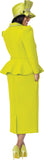 GMI 402003 green scuba skirt suit