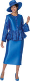 GMI 402062 royal blue skirt suit