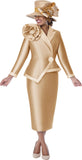 GMI 402072 champagne gold skirt suit