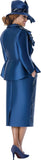 GMI 402132 navy blue skirt suit
