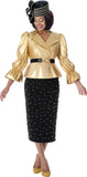 GMI 402142 leather skirt suit