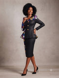 GMI 402152 black skirt suit