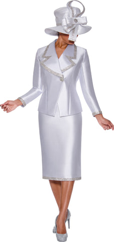 GMI 9872 white skirt suit