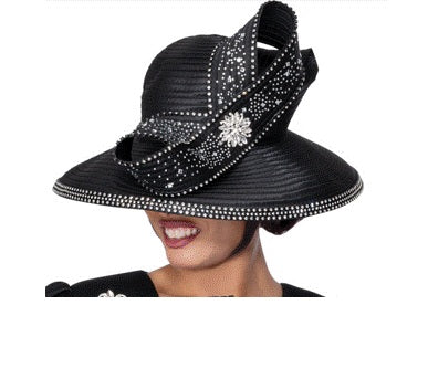 GMI H400642 black brim hat